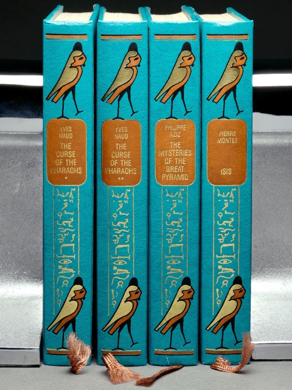 Set of 4 Vintage Egyptian Mystery Books Published by Editions Ferni Geneva 1977